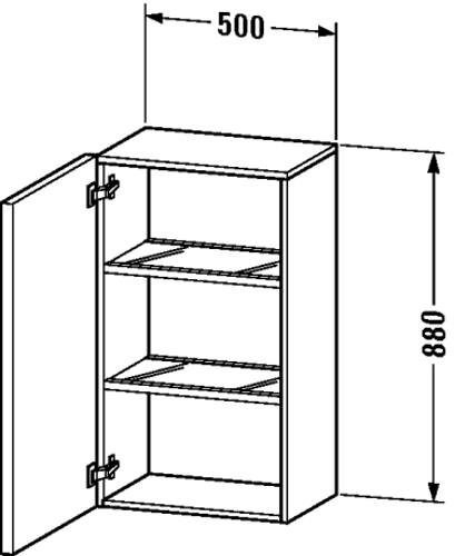 Slika od Delos Semi-tall cabinet