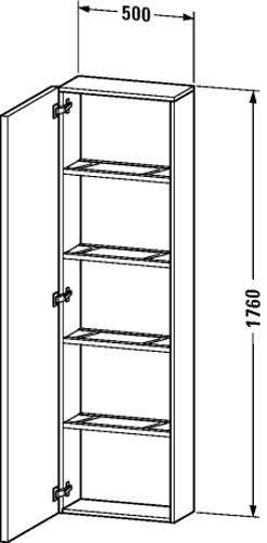 Slika od Delos Tall cabinet