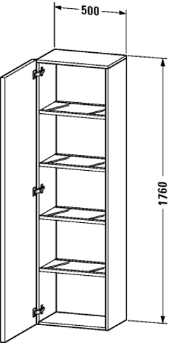 Slika od Delos Tall cabinet