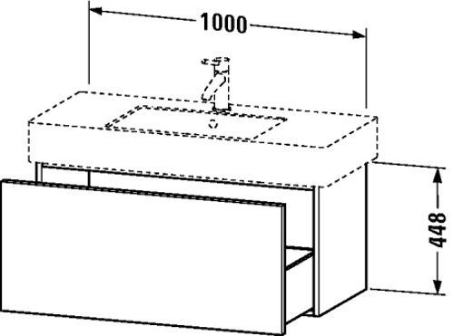 Slika od Delos Vanity unit wall-mounted