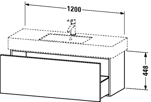 Slika od Delos Vanity unit wall-mounted