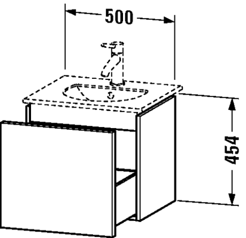 Slika od Delos Vanity unit wall-mounted