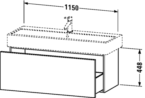 Slika od Delos Vanity unit wall-mounted