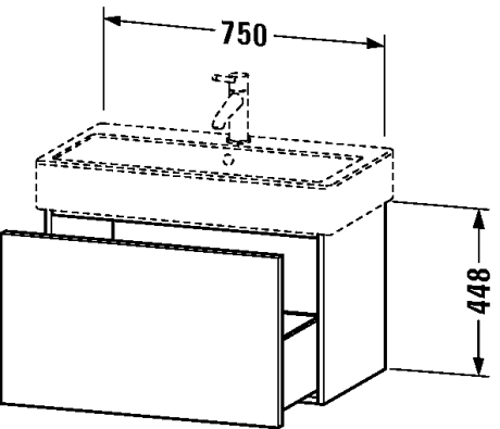 Slika od Delos Vanity unit wall-mounted