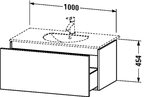 Slika od Delos Vanity unit wall-mounted