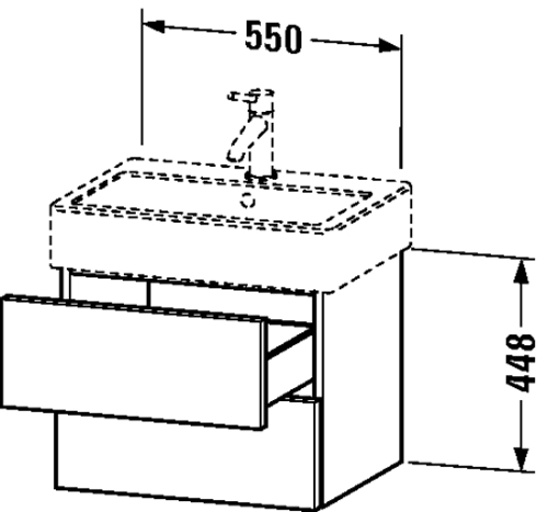 Slika od Delos Vanity unit wall-mounted