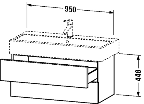 Slika od Delos Vanity unit wall-mounted