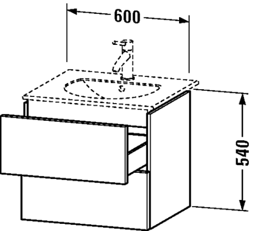 Slika od Delos Vanity unit wall-mounted