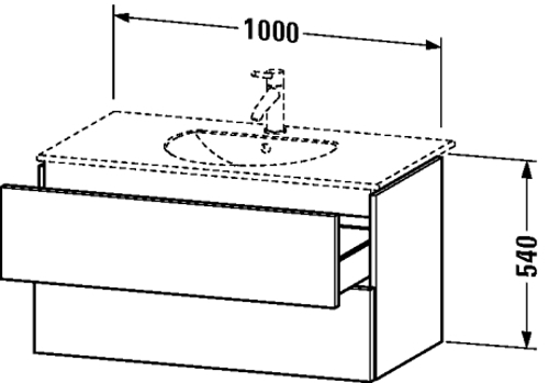 Slika od Delos Vanity unit wall-mounted