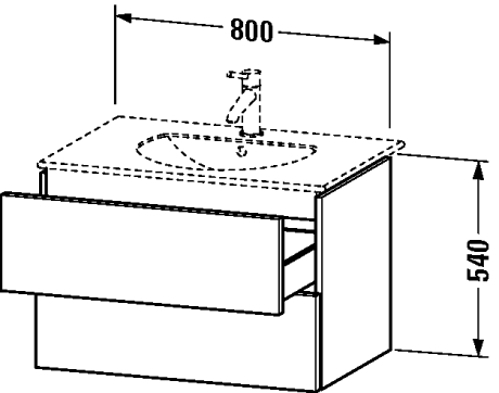 Slika od Delos Vanity unit wall-mounted