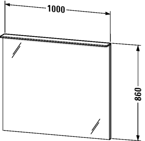 Slika od Delos 100 Mirror with lighting