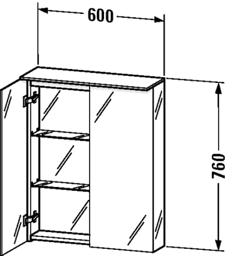 Slika od Delos Mirror cabinet