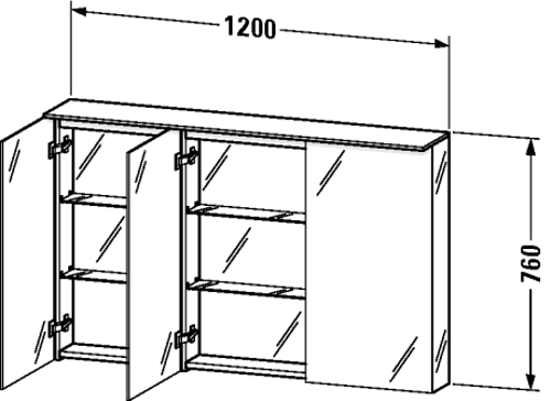 Slika od Delos Mirror cabinet