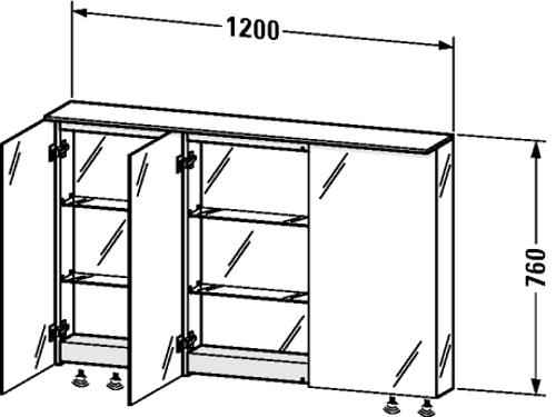 Slika od Delos Mirror cabinet