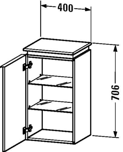 Slika od Darling New Semi-tall cabinet