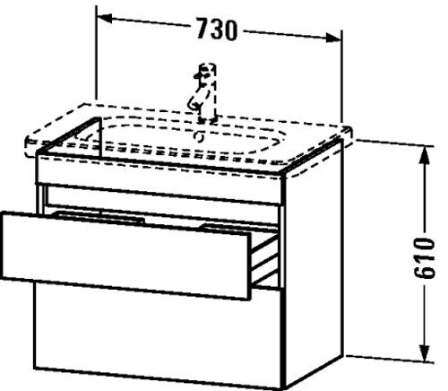 Slika od DuraStyle Vanity unit wall-mounted