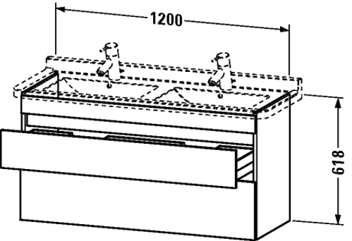 Slika od DuraStyle Vanity unit wall-mounted