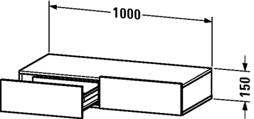 Slika od DuraStyle Shelf with drawer