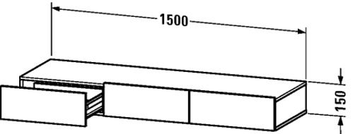 Slika od DuraStyle Shelf with drawer