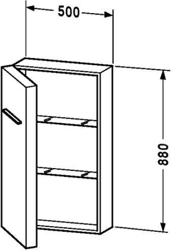 Slika od Fogo Semi-tall cabinet