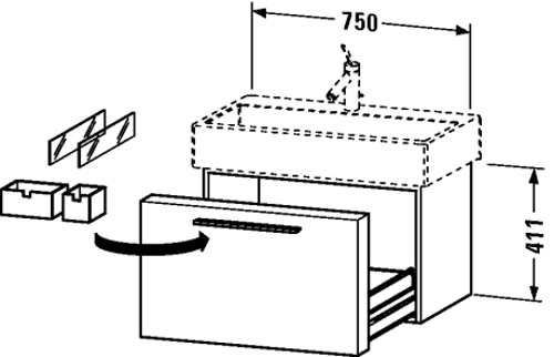 Slika od Fogo Vanity unit wall-mounted