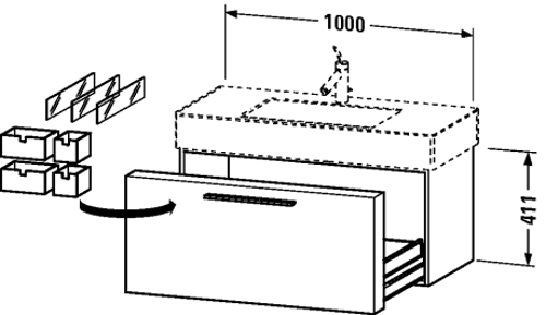 Slika od Fogo Vanity unit wall-mounted