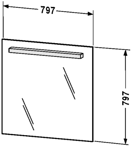 Slika od Fogo 79,7 Mirror with lighting