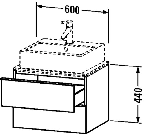 Slika od Happy D.2 Vanity unit for console