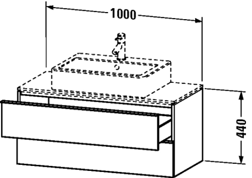 Slika od Happy D.2 Vanity unit for console