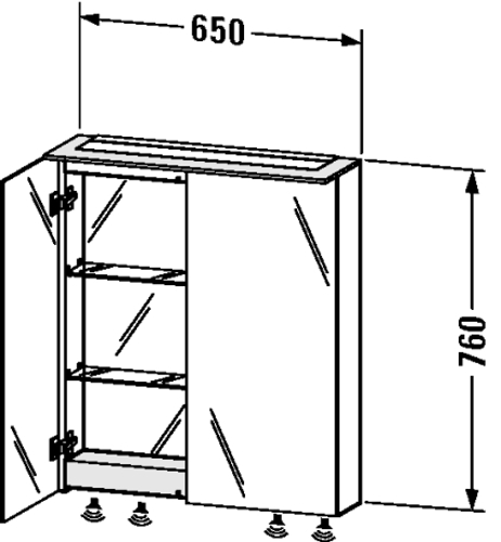 Slika od Happy D.2 Mirror cabinet