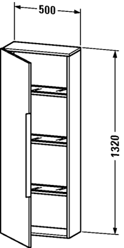 Slika od Happy D.2 Semi-tall cabinet