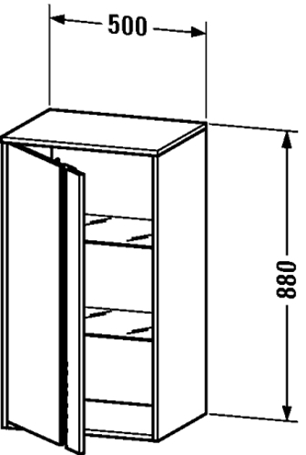 Slika od Ketho Semi-tall cabinet