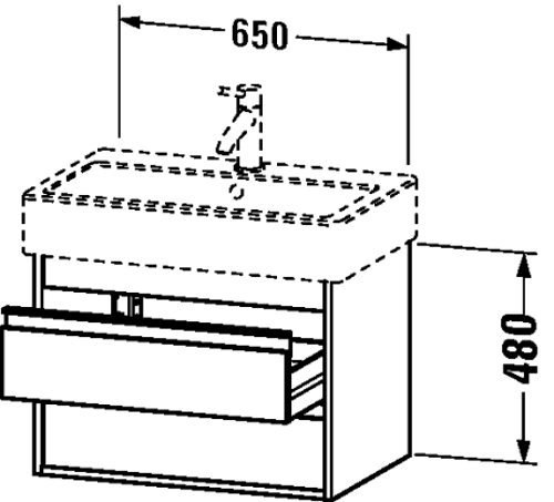 Slika od Ketho Vanity unit wall-mounted