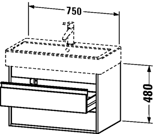 Slika od Ketho Vanity unit wall-mounted