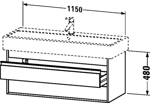 Slika od Ketho Vanity unit wall-mounted