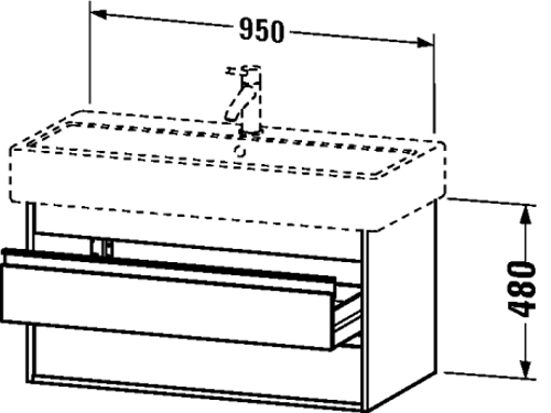 Slika od Ketho Vanity unit wall-mounted