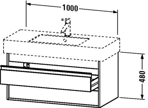 Slika od Ketho Vanity unit wall-mounted