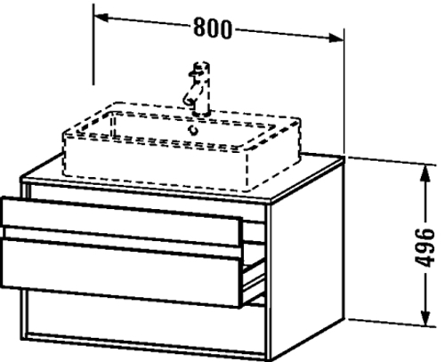 Slika od Ketho Vanity unit wall-mounted