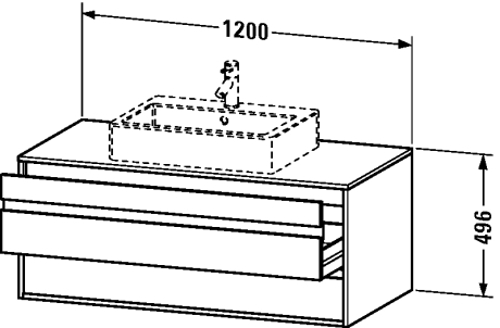 Slika od Ketho Vanity unit wall-mounted