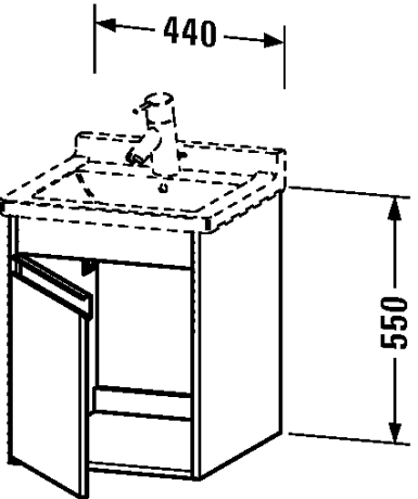 Slika od Ketho Vanity unit wall-mounted