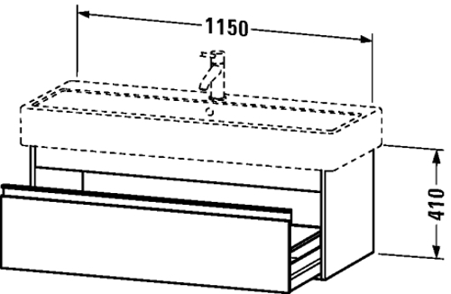 Slika od Ketho Vanity unit wall-mounted