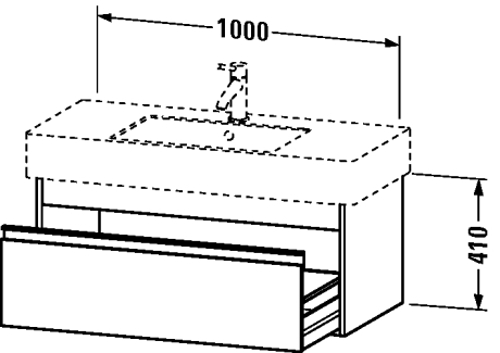 Slika od Ketho Vanity unit wall-mounted