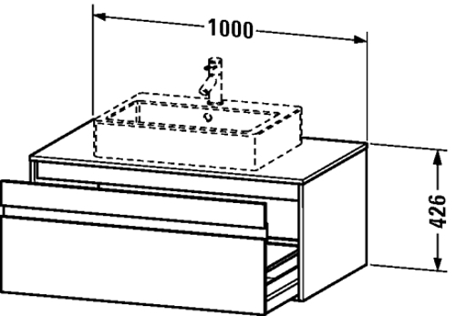 Slika od Ketho Vanity unit wall-mounted