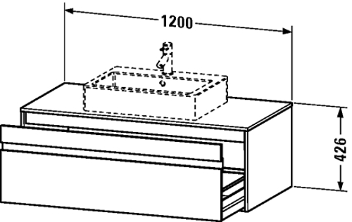 Slika od Ketho Vanity unit wall-mounted