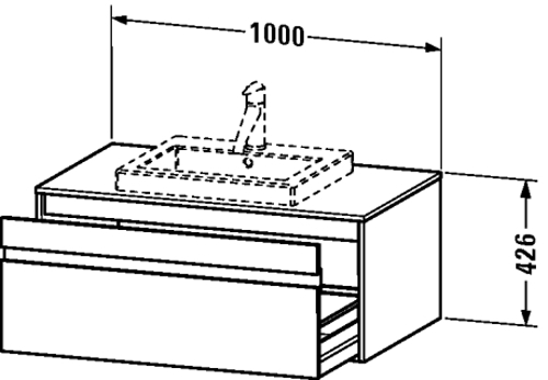 Slika od Ketho Vanity unit wall-mounted