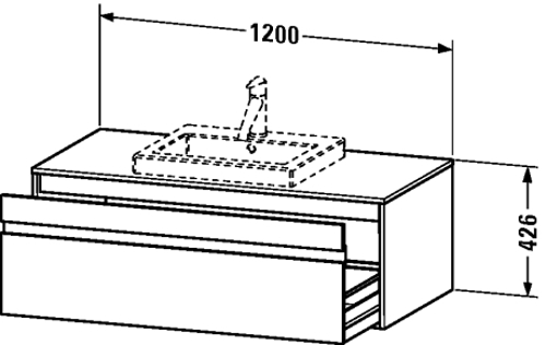 Slika od Ketho Vanity unit wall-mounted