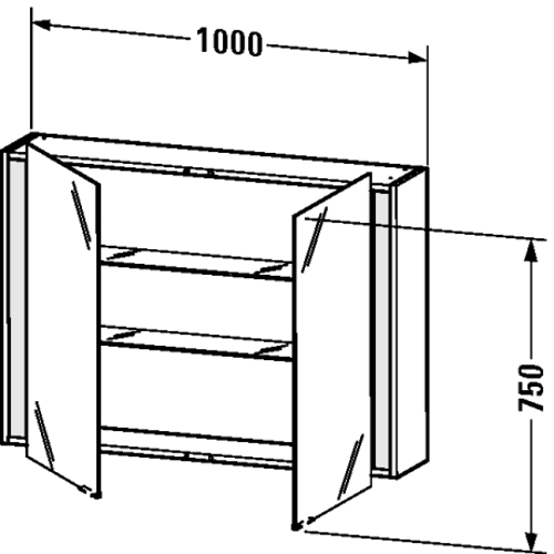 Slika od Ketho Mirror cabinet