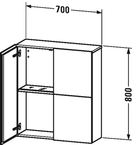 Slika od L-Cube Semi-tall cabinet