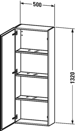 Slika od L-Cube Semi-tall cabinet