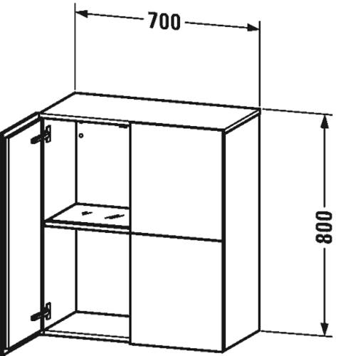 Slika od L-Cube Semi-tall cabinet